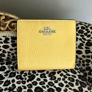 Coach Yellow Leather Women's Wallet